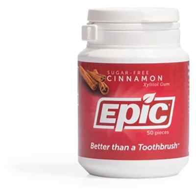 Epic Dental Жевательная резинка с ксилитом и корицей без сахара 50 карат