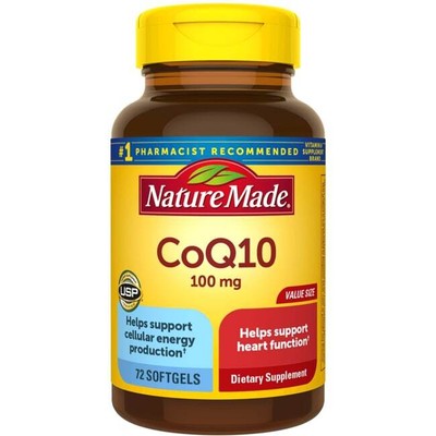 Nature Made Coq10 100 мг 72 капсулы
