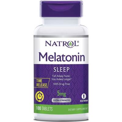 Natrol Melatonin Time Release - Extra Strength 5 mg 100 Tabs