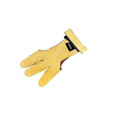 PSE/King Deerskin Glove 3-Finger Double Layered At Fingerips 
