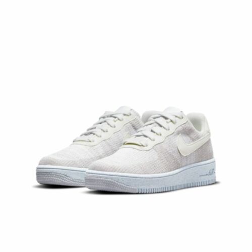Nike Air Force 1 Crater Flyknit (GS) Shoes White DH3375-101 Youth NEW