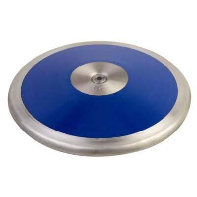 1.0 kg Lo Spin Competition ABS Plastic Discus Royal Blue & Silver