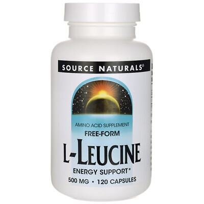 Source Naturals L-лейцин в свободной форме 500 мг 120 капсул