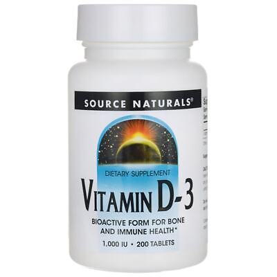 Source Naturals Витамин D-3 1000 МЕ 200 таблеток
