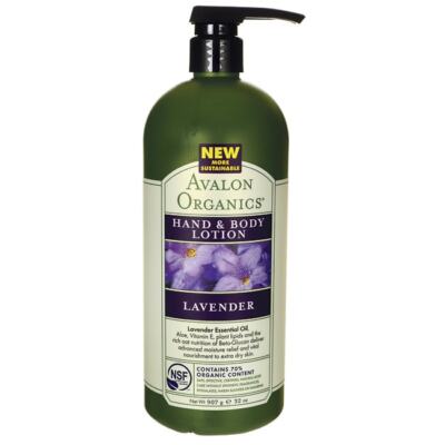 Лосьон для рук и тела Avalon Organics Лавандовый, 32 унции