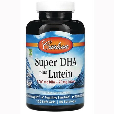 Carlson Super Dha + лютеин 120 г