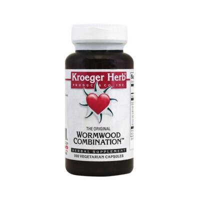 Kroeger Herb Wormwood Комбинация 100 растительных капсул
