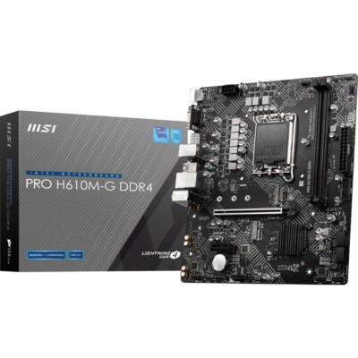 MSI H610M-G LGA-1700 DDR4 mATX Desktop Motherboard PROH610MGD4