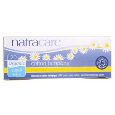 Тампоны Natracare из органического хлопка - Super 20 Ct
