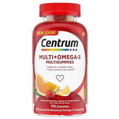 Centrum Multi + Omega-3 Multigummies - Фруктовое ассорти 110 жевательных конфет