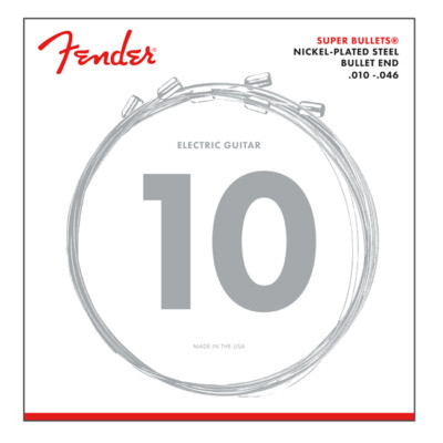 3 SETS Fender 3250R Regular Super Bullets Electric Guitar Strings 10-46