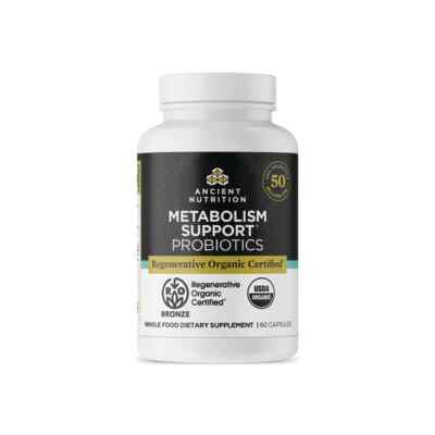 Пробиотики для поддержки метаболизма Ancient Nutrition Roc, 50 Миллиардов Кое, 60 капсул
