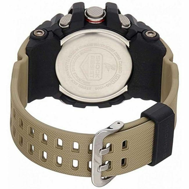 Pre-owned Casio Brand Authentic Gg-1000-1a5cr Mudmaster Watches - Tan Beige Strap