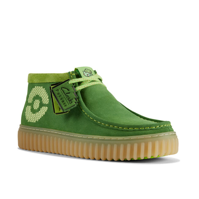 Pre-owned Clarks Torhill X Pokémon Torhill Explore Green Suede, "2023"