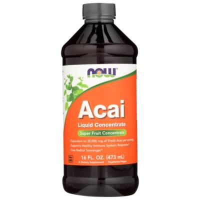 NOW Foods Жидкий концентрат асаи 16 жидких унций
