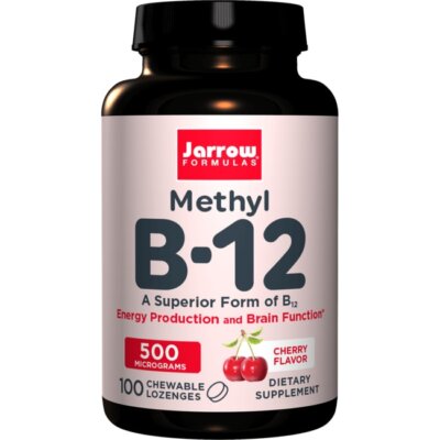 Jarrow Formulas, Inc. Веганский метил B-12 обычной силы – вишня