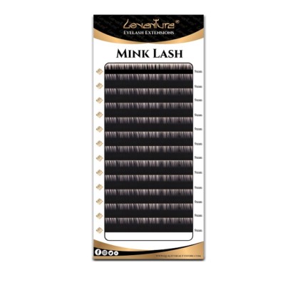 Individual Semi Permanent Eyelash Extensions Loventure  Mink Lash B C D J Curl