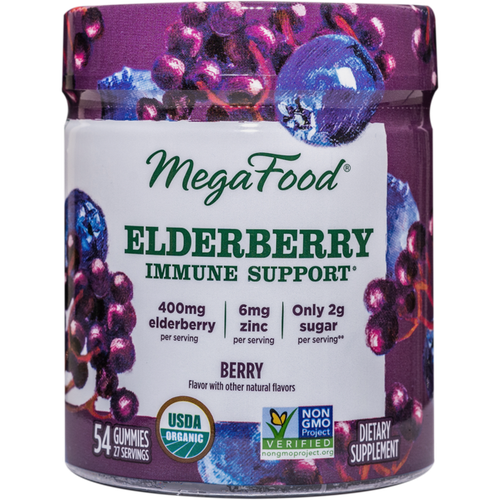 MegaFood Elderberry Immune Support - Berry 54 Gummies