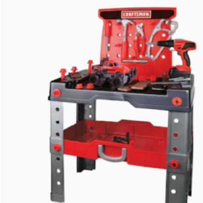 Toy workbench tool set My First Craftsman new 54 pieces ages 3