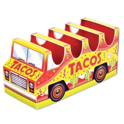 3-D Taco Holder Truck Centerpiece Fiesta Party Cinco De Mayo Decorations