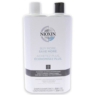 NIOXIN System 2 Cleanser Scalp Therapy Conditioner Duo