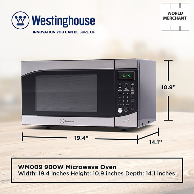 Popcorn Microwave Oven Small Westinghouse Countertop Stainless Steel Valentines!
