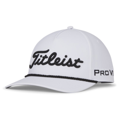Titleist Tour Rope Men's Golf Hat NEW White Black TH23ATR-10
