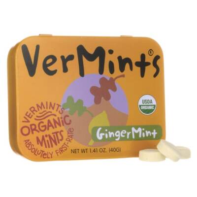 VerMints All Natural Breath Mints - Gingermint 1.41 oz Pkg