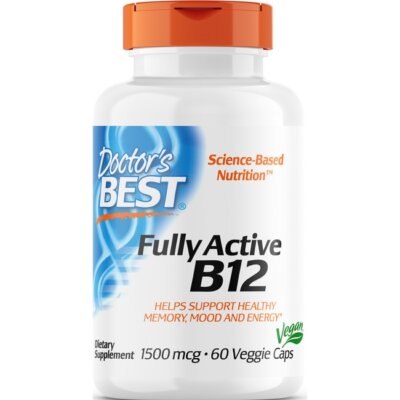 Doctors Best Fully Active B12 1500 мкг 60 растительных капсул