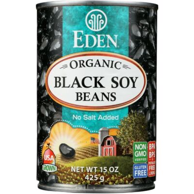 Eden Foods Черные соевые бобы, органическая банка 15 унций