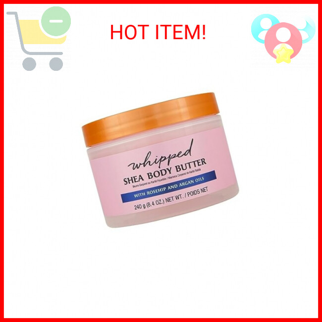 Tree Hut Moroccan Rose Whipped Shea Body Butter, 8.4oz, Lightweight, Long-lastin