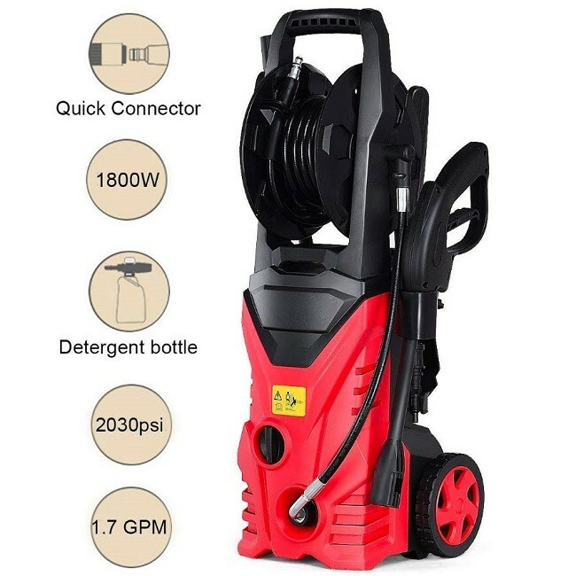 Electric Pressure Washer 2030Psi Portable 1800w Heavy Duty P