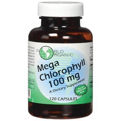 World Organic Mega Chlorophyll 100 мг 120 капсул