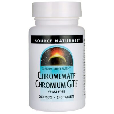 Source Naturals Chromemate Chromium Gtf 200 мкг 240 таблеток