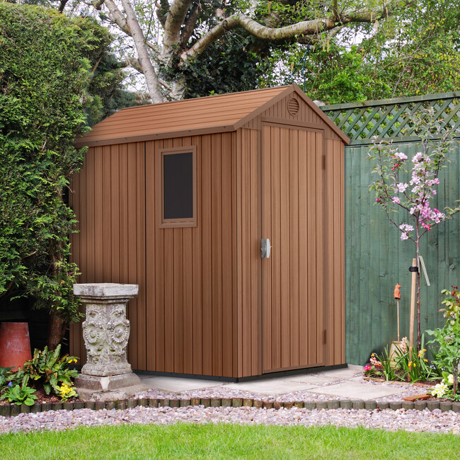 Darwin 6x4 Garden Shed 1.25m x 1.84m Keter Resin/Plastic 