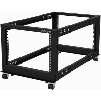 StarTech.com 8U 19'' Open Frame Server Rack - Compact, 4 Post, Adjustable Depth (
