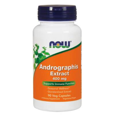 NOW Foods Экстракт андрографиса 400 мг 90 растительных капсул