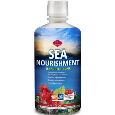 Olympian Labs Sea Nourishment Клюква-Малина 32 жидких унции Liq