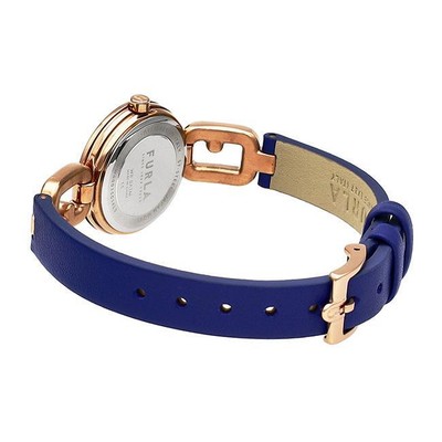 Pre-owned Furla []  Arco Chain Blue Quartz 25mm Watch Ww00015014l3 Women's Japan