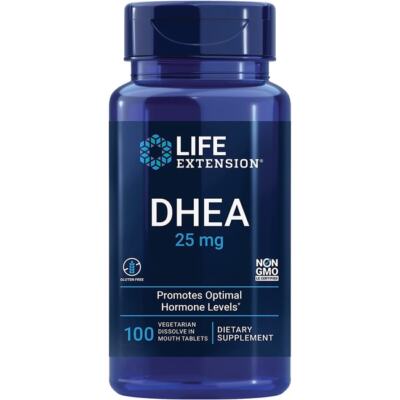 Life Extension Dhea 25 мг 100 растительных таблеток