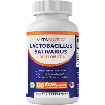 Витаминизированная лактобактерия Salivarius - Приготовлена с использованием пребиотической клетчатки инулина