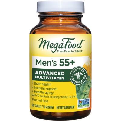 MegaFood Men's 55+ Advanced Mulitvitamin 60 Tabs