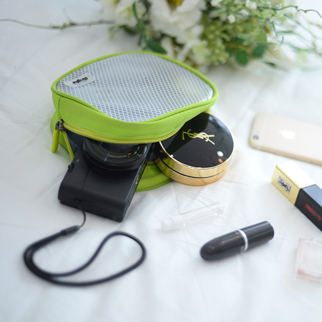 Ringke [Pouch] Travel Organizer Bag, Mesh & Transparent Divided Pockets Pouch