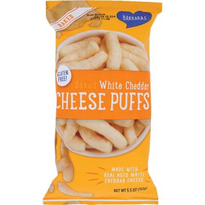 Barbara's Bakery Baked Cheese Puffs White Cheddar 5.5 oz Bag(S)