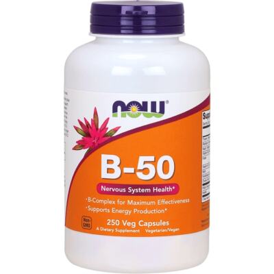 NOW Foods B-50 250 растительных капсул