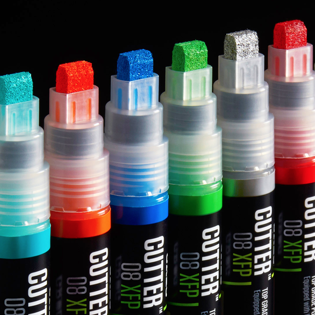 Grog Cutter 08 XFP Paint Marker 8mm Chisel Tip Graffiti Art Writing Supplies 