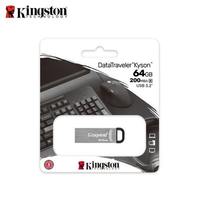 Kingston 32GB 64GB 128GB DataTraveler Kyson USB 3.2 Gen 1 USB Flash Drive DTKN