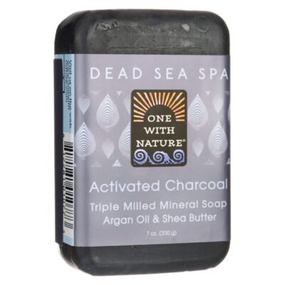One With Nature Dead Sea Spa Activated Charcoal Mineral Soap 7 oz Bar(S)