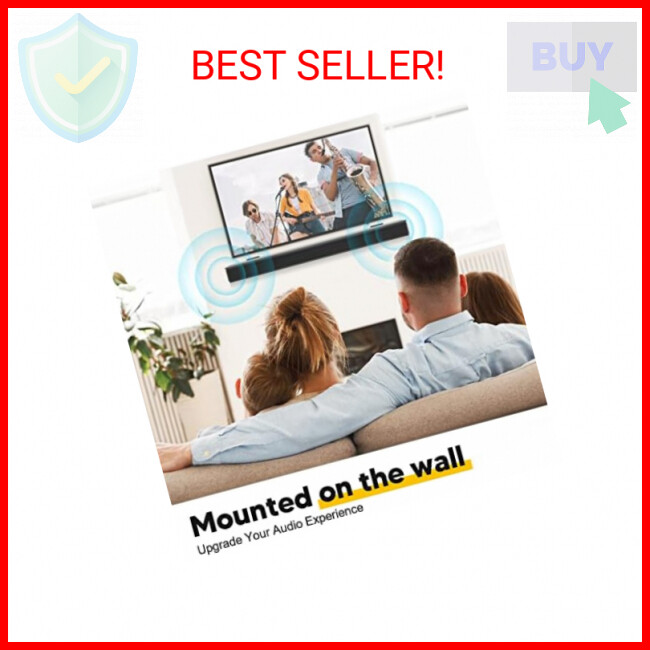 Sound Bar Mounts Wall Brackets - Easy to Install Anti-Drop Wall Shelf Holder, Un