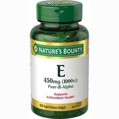 Natures Bounty Витамин Е 450 мг (1000 Ме) 60 г